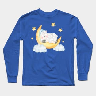 Sheep Sleeping Cloud Long Sleeve T-Shirt